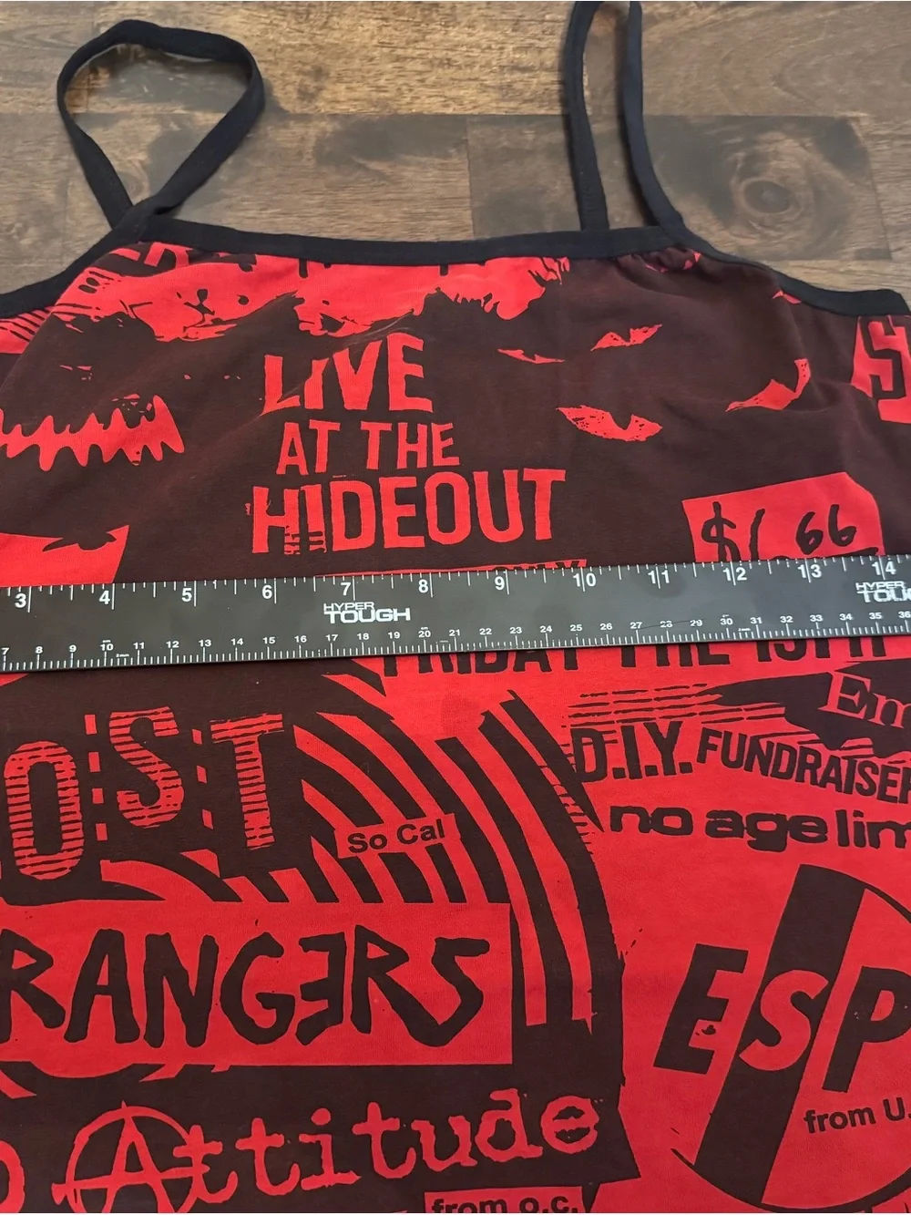 Dolls Kill x Emily the Strange Red Black Mini Dress L NWOT Goth Punk